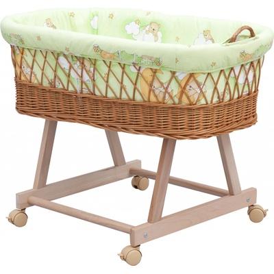 Mojžíšův košík pro miminko Scarlett Mráček zelená – Zboží Dáma