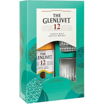 The Glenlivet 12y 40% 0,7 l (darčekové balenie 2 poháre)