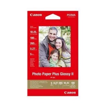 Canon Гланцирана фото хартия Canon Plus Glossy II PP-201, 10x15, 100sheet