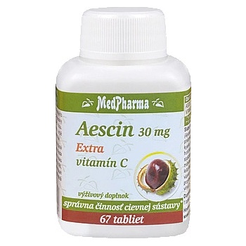 MedPharma Aescin 30 mg Extra Vitamín C tabliet 67 ks