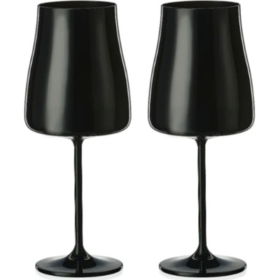 Crystalex černé sklenice na bílé víno Alex Black 2 x 400 ml
