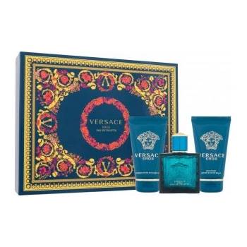 Image 1 of Versace Eros - Подаръчен комплект за мъже: 50мл душ гел + 50мл тоалетна вода + 50мл балсам за след бръснене