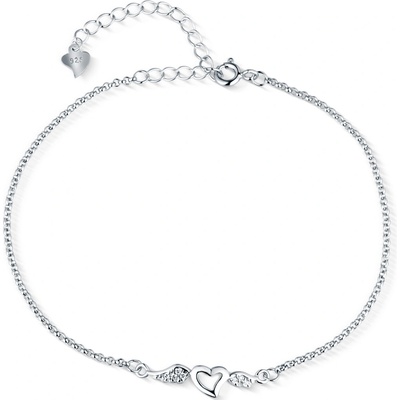 Olivie stříbrný Srdce s křídly 0005