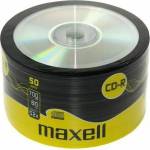 Maxell CD-R80 MAXELL 700MB 52x, 50 бр (ML-DC-CDR80-50)