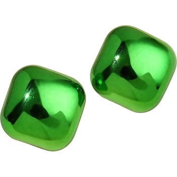HARAHU Обеците AD-33357 - Square / Зелена KP33357 (AD-33357)