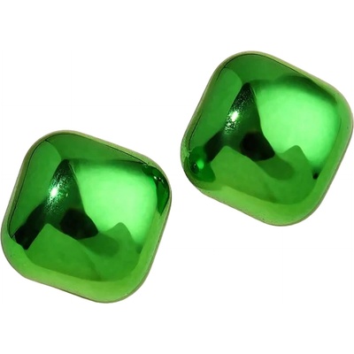 HARAHU Обеците AD-33357 - Square / Зелена KP33357 (AD-33357)