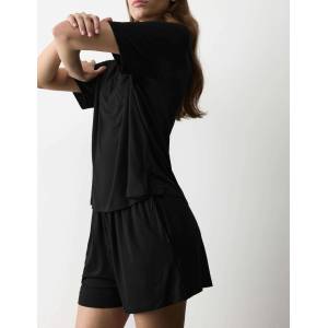 Marks & Spencer Пижамни шорти с декоративни копчета Marks & Spencer черен Marks & Spencer | Cheren | ЖЕНИ | S