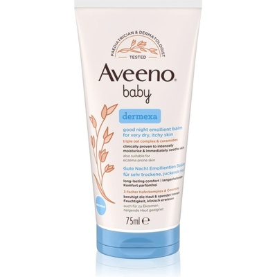 Aveeno Baby Dermexa Емолиентен балсам за лека нощ 75ml