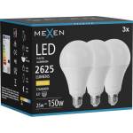 Mexen Nova 3x LED Крушка E27, A95, 25W, Топла - 3000K, 2625 lm - L100-E27-2530-01x03 (L100-E27-2530-01x03)