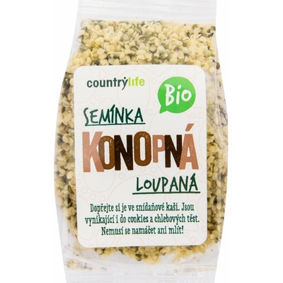Country Life Konopné semienka lúpané BIO 100 g