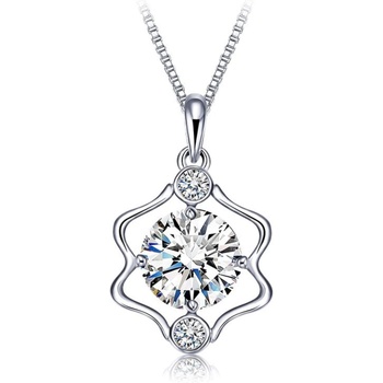 Silenti Jewelry Сребърно колие "Близнаци