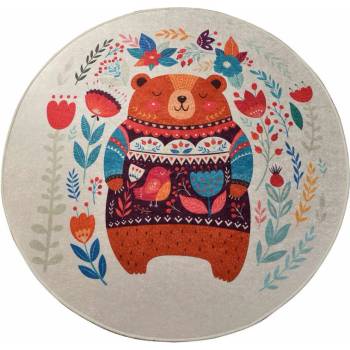 Image 1 of Chilai Home Kилим Chilai Home 876CHL1173, диаметър 140 см, Aнтибактериални кадифени нишки, Сив (876CHL1173)