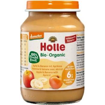 Holle пюре ябълка, банан и кайсия 190г