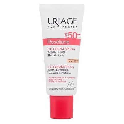 Uriage Roséliane CC Cream SPF50+ cc krém pro citlivou a zarudlou pleť Light Tint 40 ml
