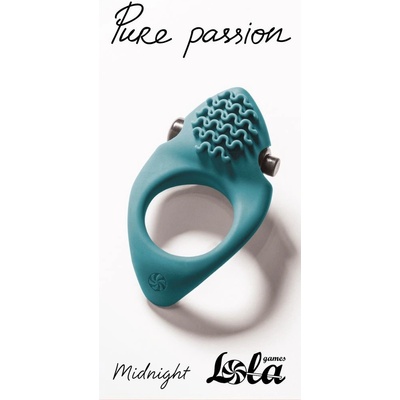 Lola Games Pure Passion Midnight green vibračný erekčný krúžok