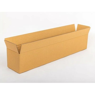 Kartonová krabice klopová dlouhá 1200x200x200 mm 5VVL BC 630g/m2 hnědá - paleta 320 ks