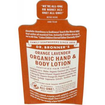 Dr. Bronner´s tělové mléko Orange-Lavender 5 ml