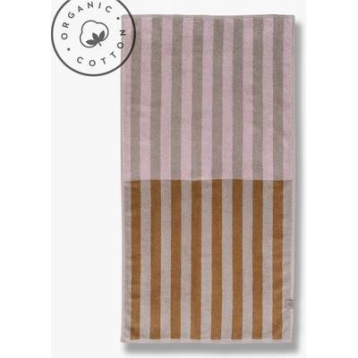 Mette Ditmer ručník z bio bavlny Disorder hnědo béžový 50 x 90 cm