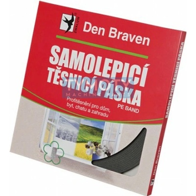 Debbex Samolepicí těsnicí páska do oken a dveří 9 mm x 2 mm x 20 m bílá
