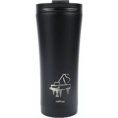 Agifty termohrnek s potiskem klavíru 500 ml černý