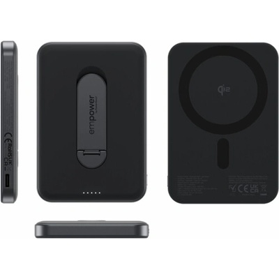 PanzerGlass EMPOWER Wireless Qi2 Powerbank 5.000 mAh with Stand - Black
