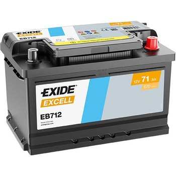 Image 1 of Exide Excell 71Ah 670A right+ (EB712)