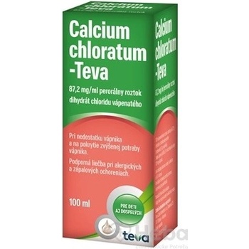 Calcium Chloratum-Teva sol.por.1 x 100 ml