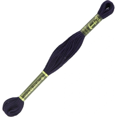 Anchor Stranded Cotton 127 fialovo čierna