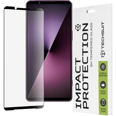 Techsuit Протектор за Sony Xperia 1 VII - Techsuit - 111D Full Cover / Full Glue Glass - Черен