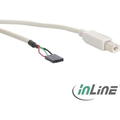 InLine 33440D USB кабел 0, 4 м USB B Бежов (33440D)