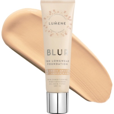 Lumene Nordic Makeup Blur dlouhotrvající make-up SPF15 3 Fresh Apricot 30 ml