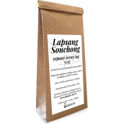 Pangea Tea Růžová čajovna Tarry Lapsang Souchong černý čaj 50 g