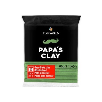 Papa’s clay Polymerová hmota 60 g olivová