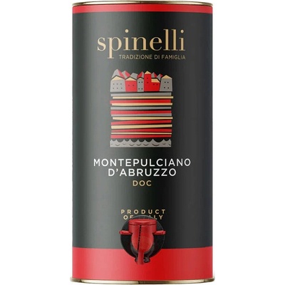 Cantine Spinelli La Tessa Montepulciano d´Abruzzo BAG IN TUBE červené 2022 13% 3 l (čistá fľaša)