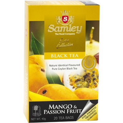 Samley Čierny čaj Mango a Maracuja 20 vrecúšok