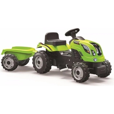 Smoby Traktor s přívěsem s otevírací kapotou XL farmer