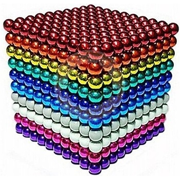 NeoCube 10 barev magnetické kuličky 5mm 1000 ks Barevné
