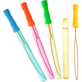 Bublifuk trubice 120ml 37cm 4barvy plastový 24ks v DBX