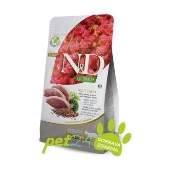N&D cat QUINOA adult neutered duck broccoli&asparagus 5 kg