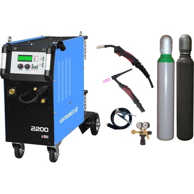 Kühtreiber KITin 2200 Multi MIG Synergic V2 + MIG a TIG hořák + ventil + lahve