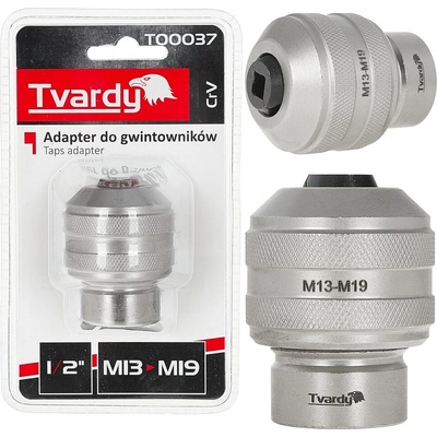 Adaptér na závitníky 1/2" M13–M19 CrV TVARDY, Geko T00037