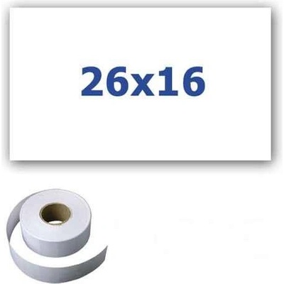 CDRmarket ETRL-26X16-White2 Cenové etikety do kleští, obdelníkové, 26mm x 16mm, 700ks, bílé, bílá