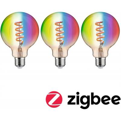 Paulmann P 29165 Filament 230V Smart Home Zigbee 3.0 LED Globe G95 E27 3x6,3W RGBW+ stmívatelné zlatá