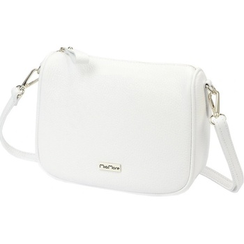 Malá kožená crossbody kabelka Mia More no. 003 bílá