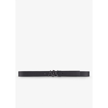 Armani Exchange Колан Armani Exchange Cut Out Logo Leather Belt - Blk/Blk 43120