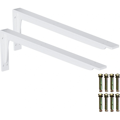 Onpira Biely držiak police s podperou 14-59 cm [2ks] Rozmer: 440x145 mm
