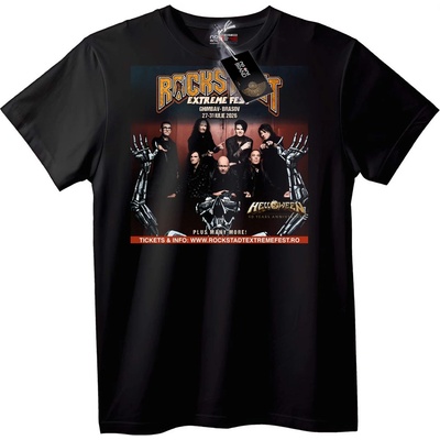 NOONEBRAND Тениска Helloween Rockstadt Екстремен Фестивал - 3XL, White