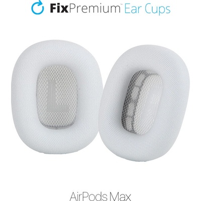 FixPremium náhradné náušníky pre Apple AirPods Max (Fabric) biela