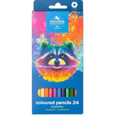 Koh-i-noor 3554/24 pastelky šestihranné mýval 24 barev