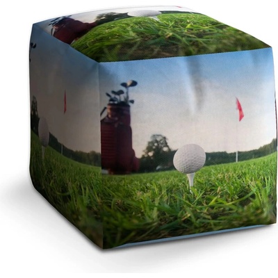Sablio Taburet Cube Golf - 50x50x50 cm